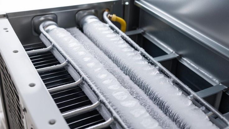 Frozen Evaporator Coil